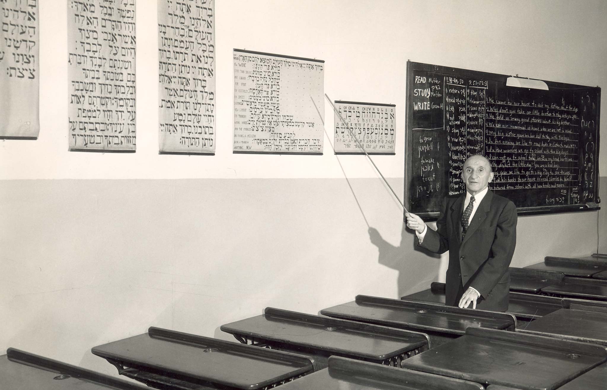 Garfinkel with blackboards archives slide