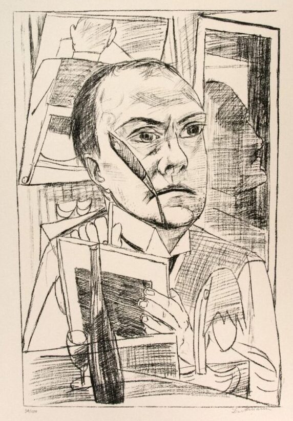 Self Portrait (Selbst in Hotel), Max Beckmann