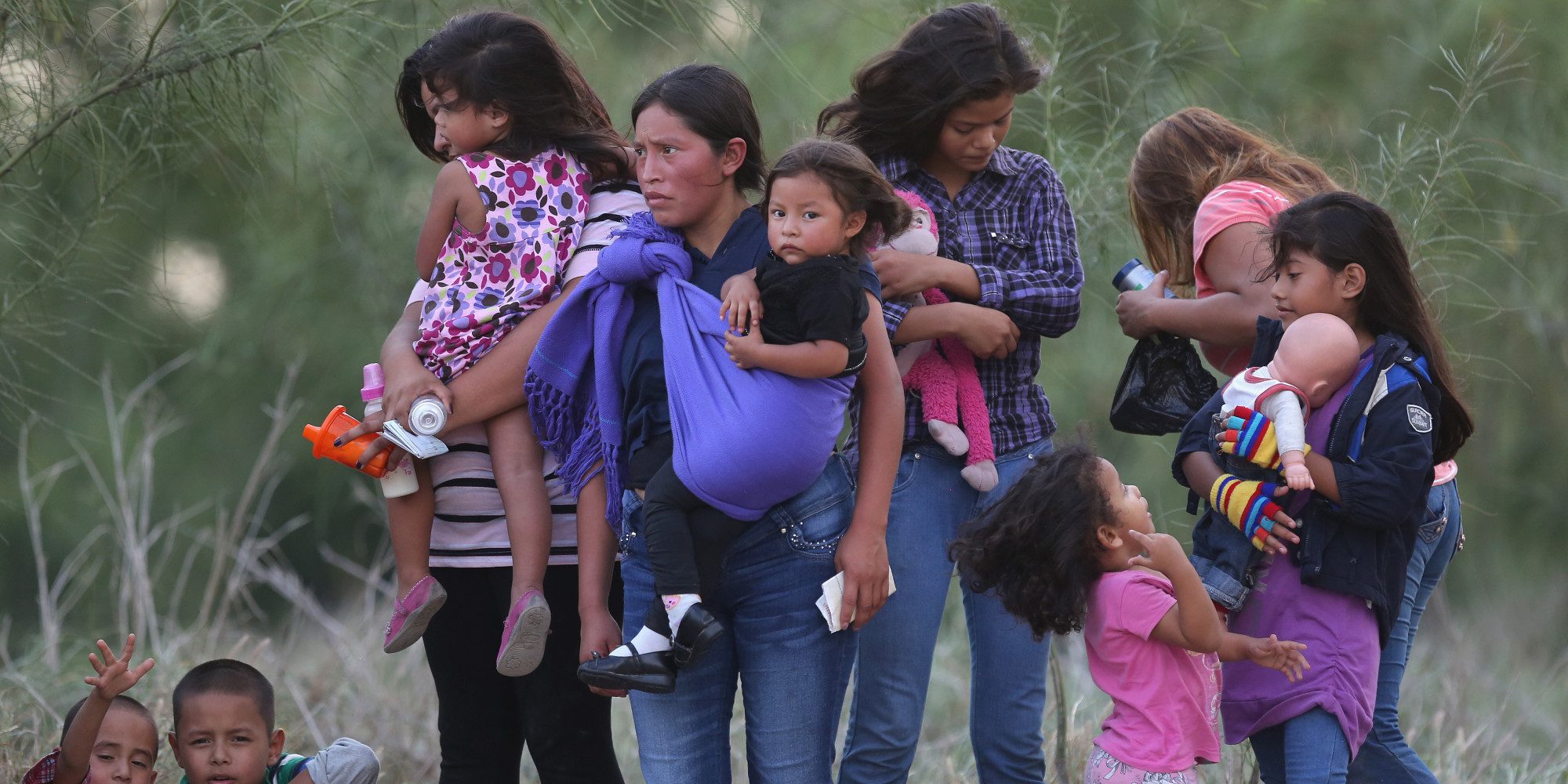 U.S. Agents Take Undocumented Immigrants Into Custody Near Tex Mex Border