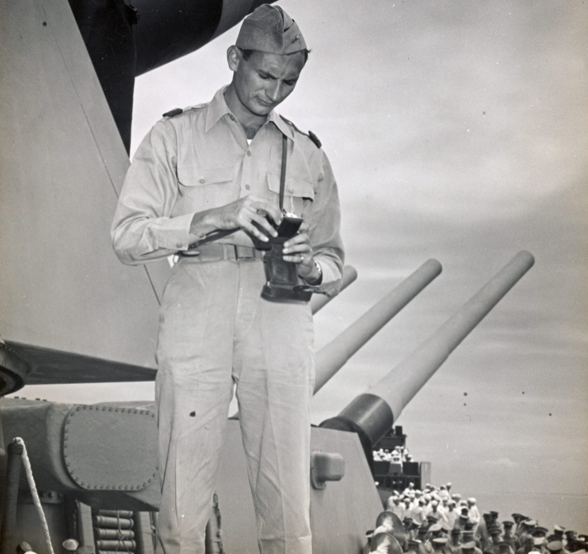 1945 aboard the USS Missouri, by David Douglas Duncan (2) (print in ESTATE)